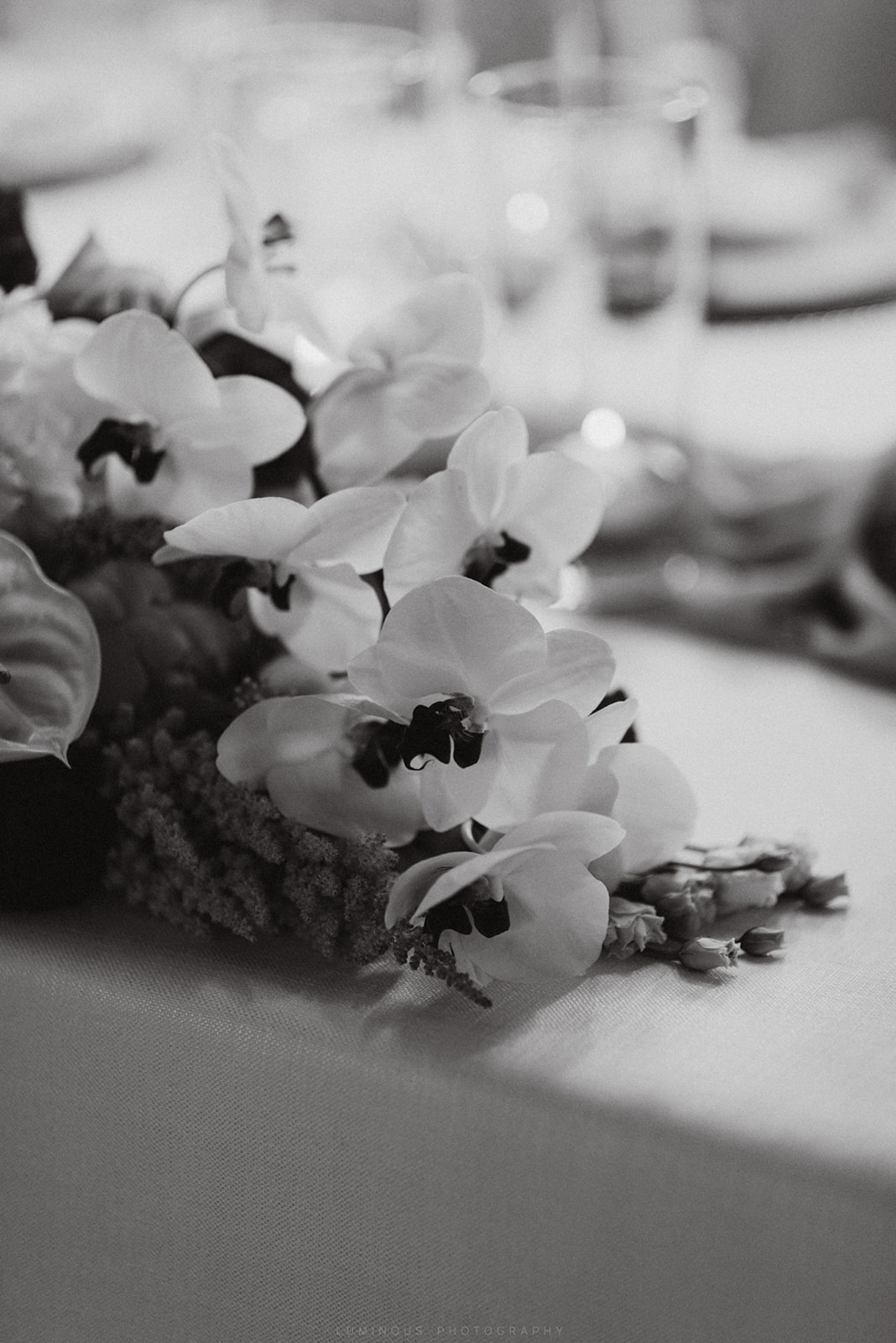 wedding decoration with orchid