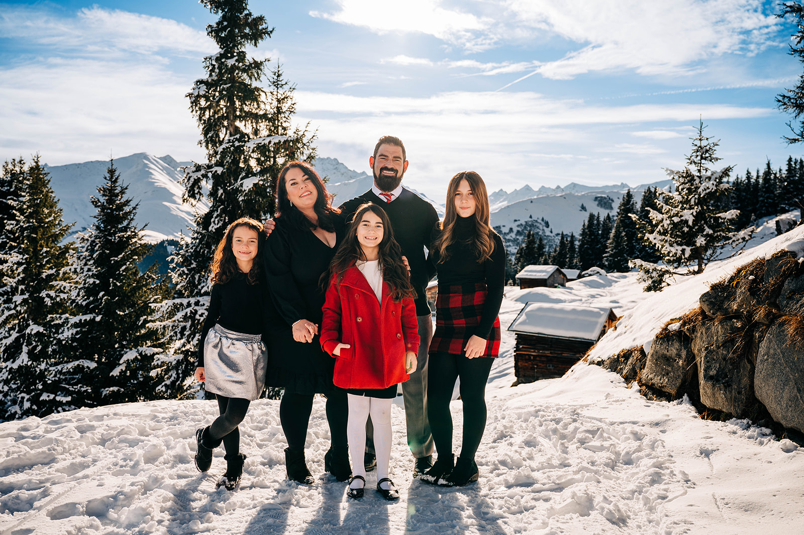 Family in Swiss Alps Family Photos
