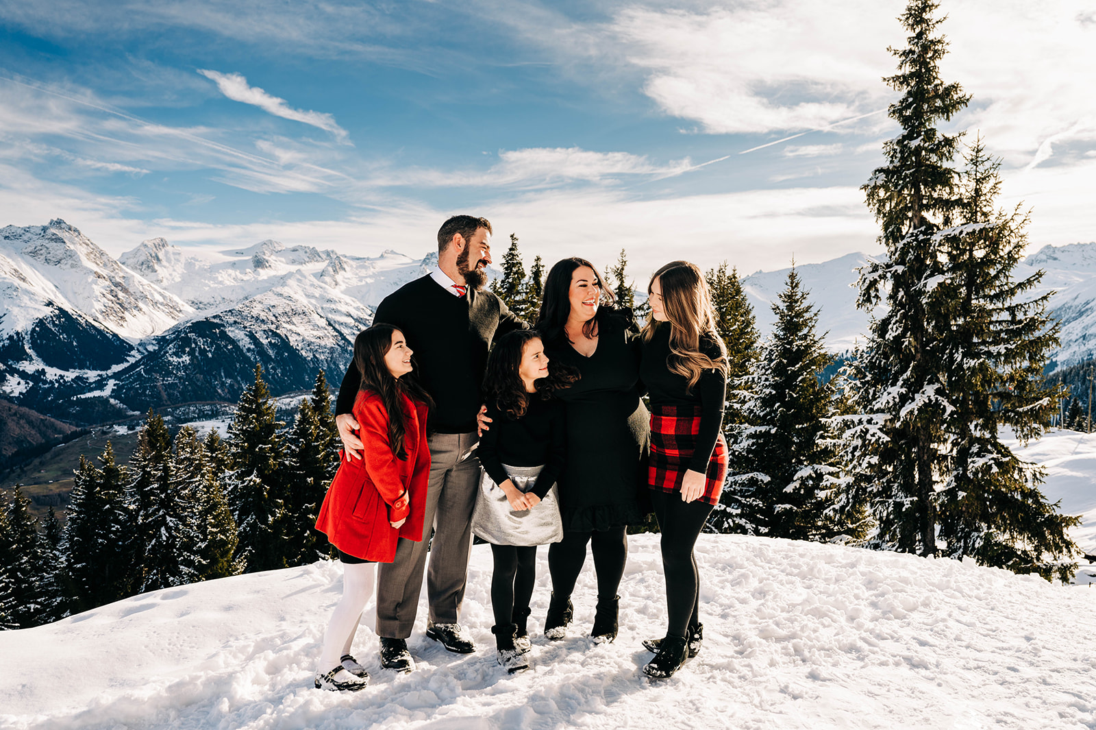 Switzerland Family Photos Winter Swiss Alps Snow