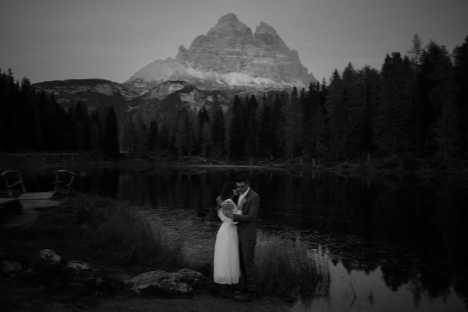 A couple who eloped in Dolomites