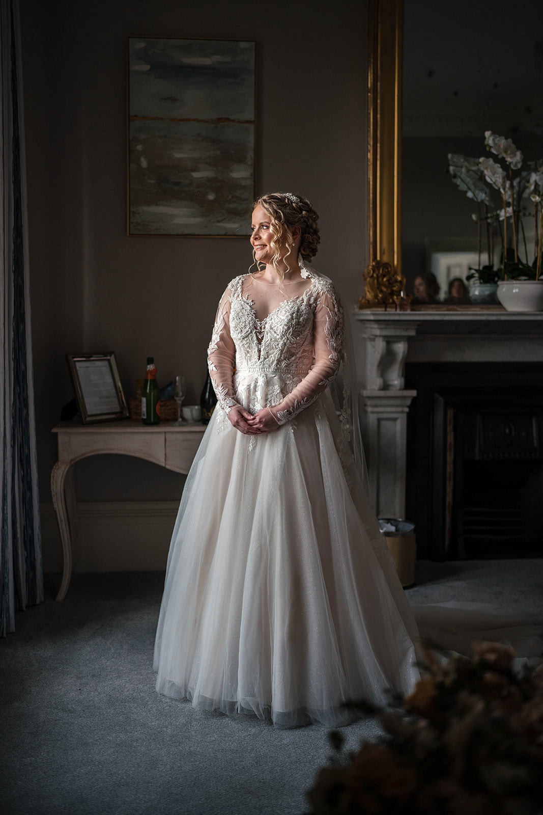 bridal portrait Zara Davis Wedding Photography Cotswolds Grittleton House Gloucestershire Wiltshire