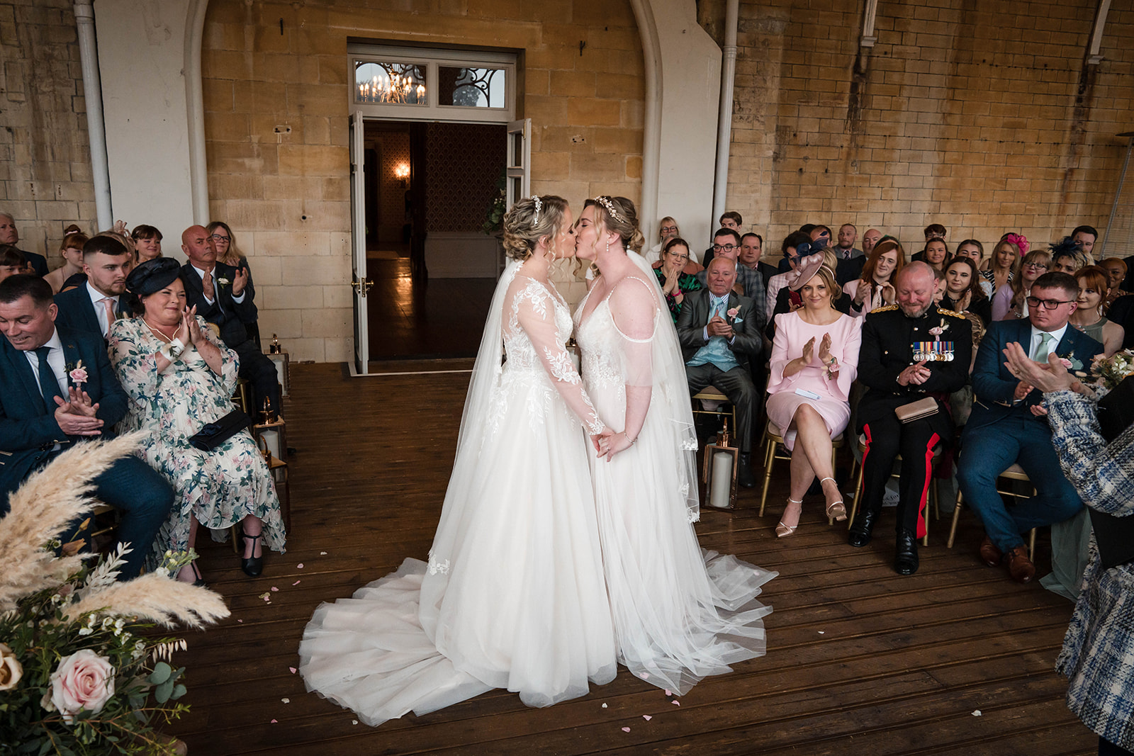 first kiss Zara Davis Wedding Photography Cotswolds Grittleton House Gloucestershire Wiltshire
