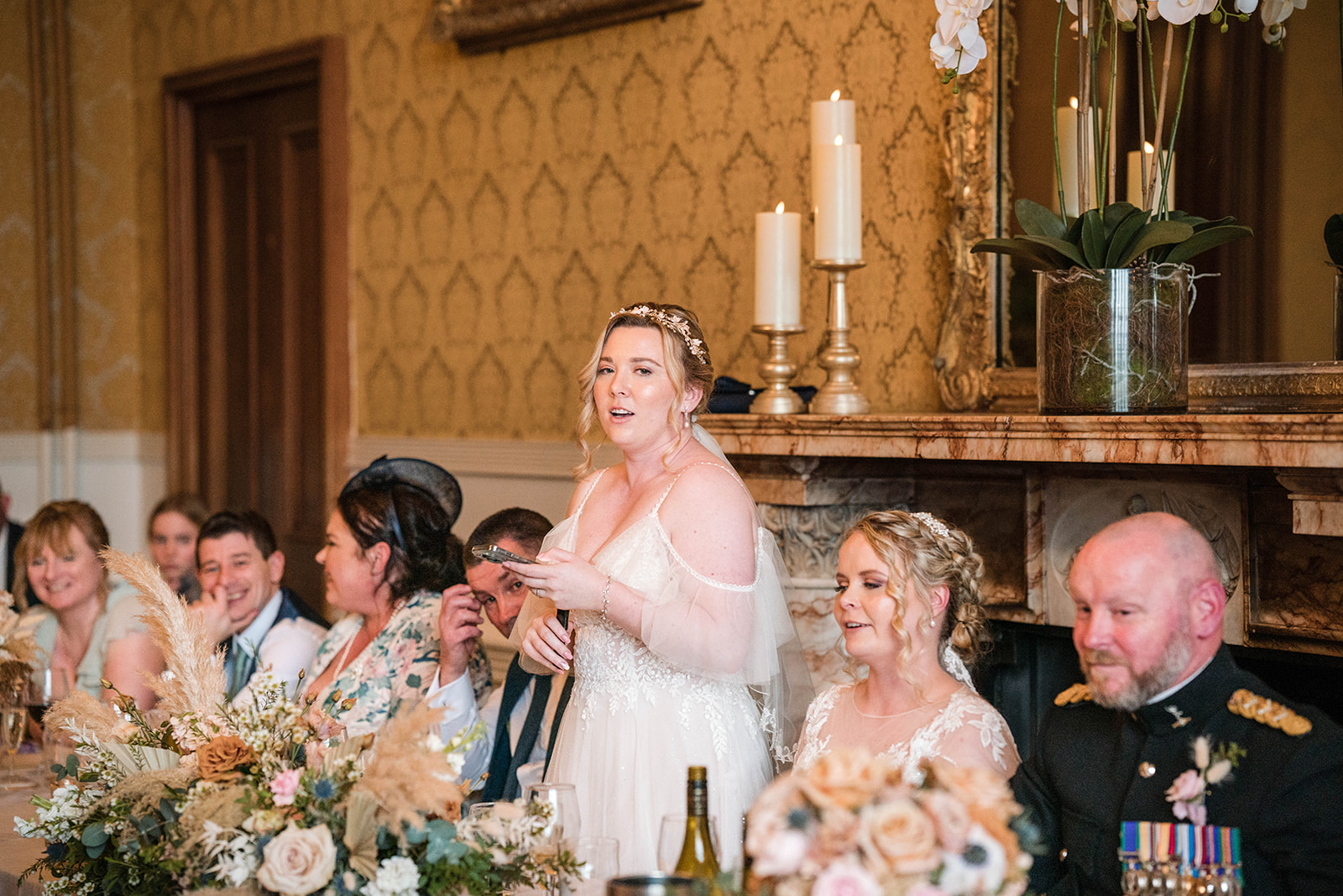 other brides speech Zara Davis Wedding Photography Cotswolds Grittleton House Gloucestershire Wiltshire