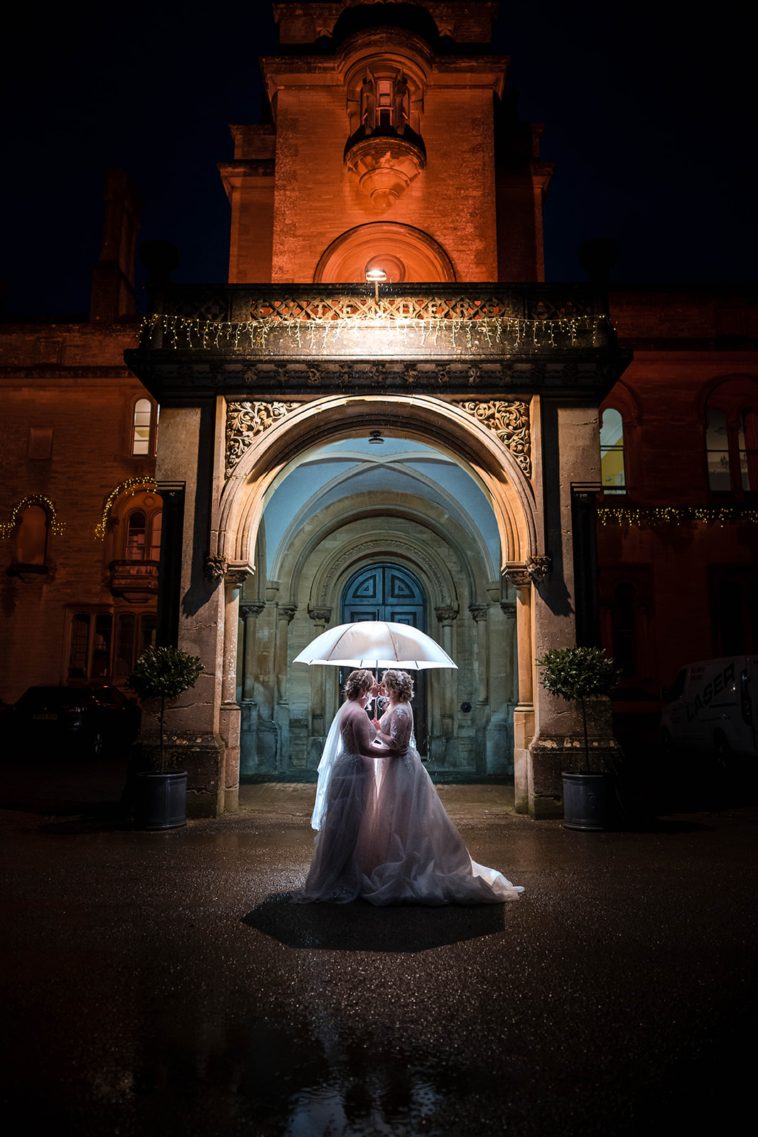 night time portrait brides Zara Davis Wedding Photography Cotswolds Grittleton House Gloucestershire Wiltshire