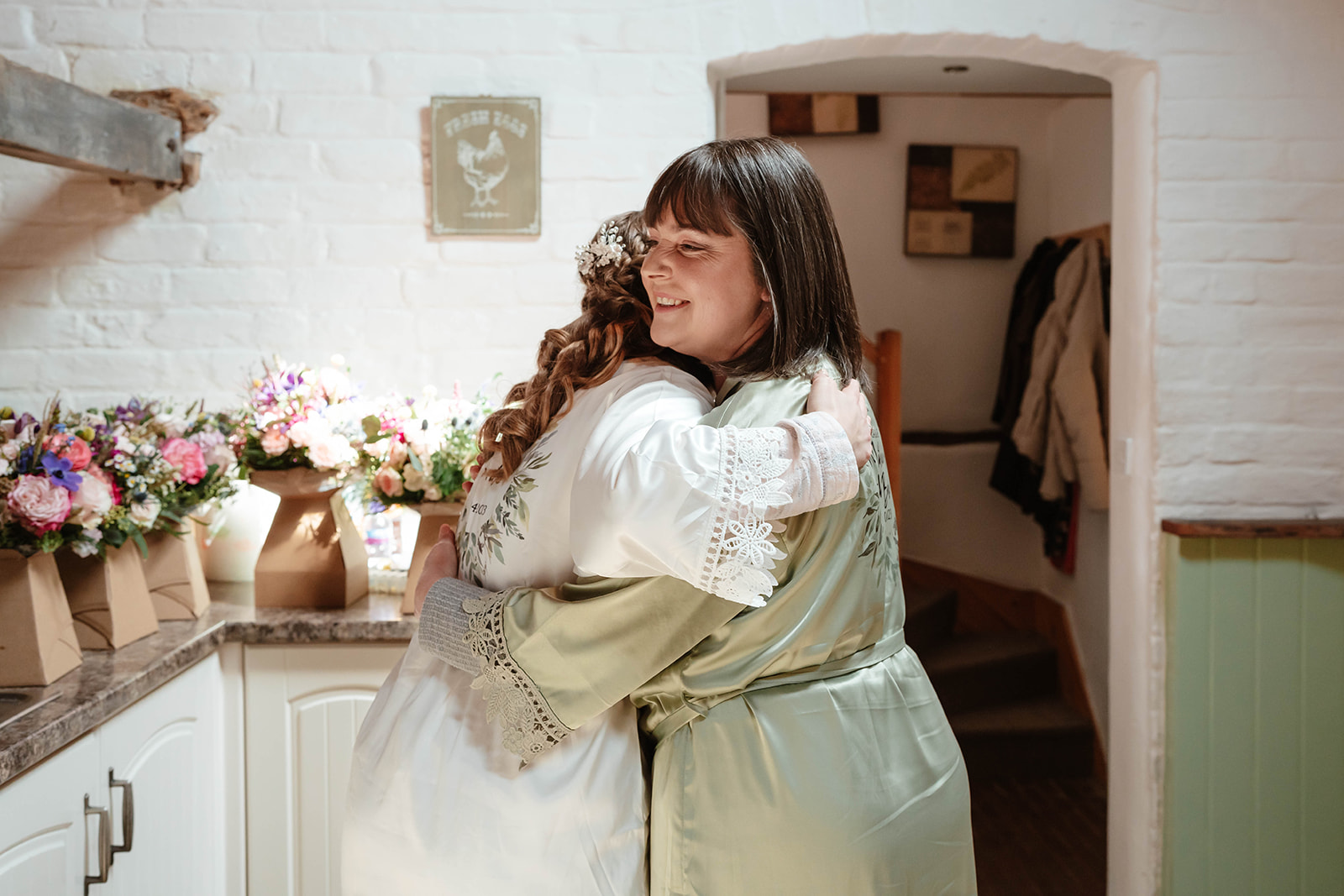 Zara Davis Wedding Photography Milton End Barn Arlingham Gloucestershire Cheltenham Cotswolds hugs from mum