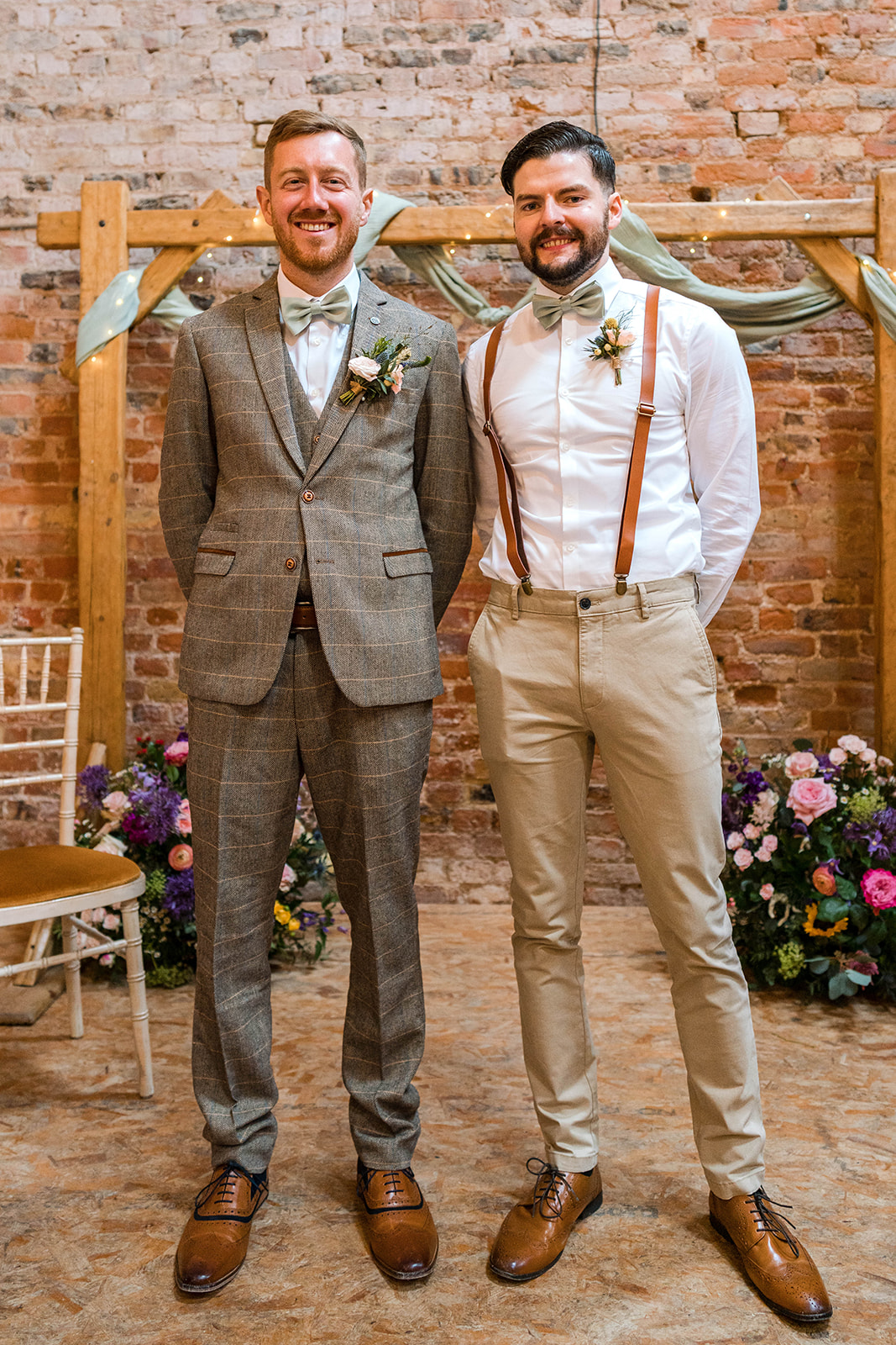 Zara Davis Wedding Photography Milton End Barn Arlingham Gloucestershire Cheltenham Cotswolds groom and best man