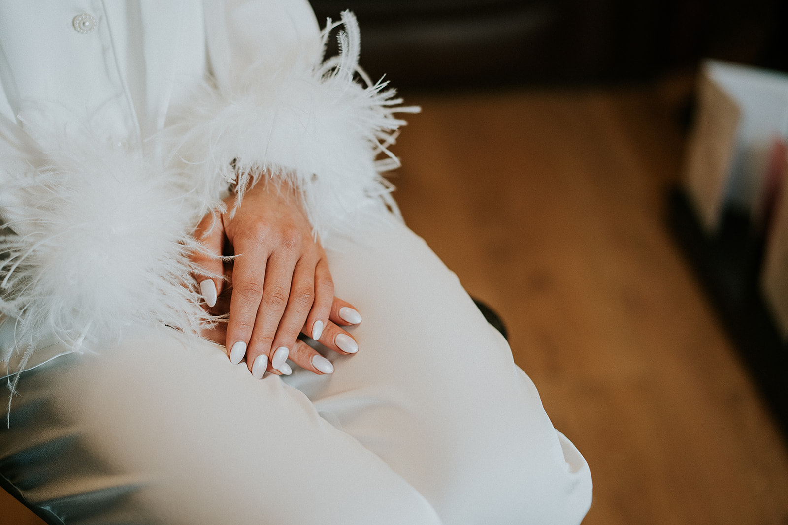 wedding day nails, bridal gown, bradley henderson photography, boujee wedding