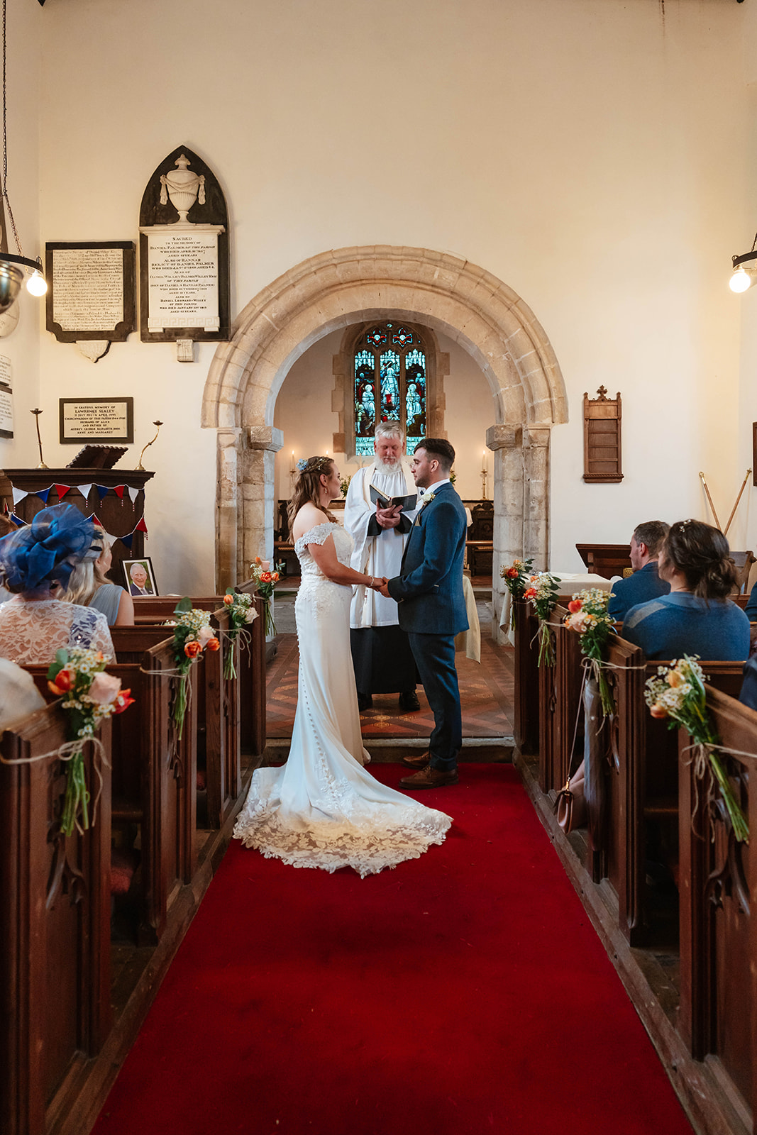 Zara Davis Wedding Photography Moor Farm Moreton Valance Gloucestershire Cotswolds bride and groom saying vows