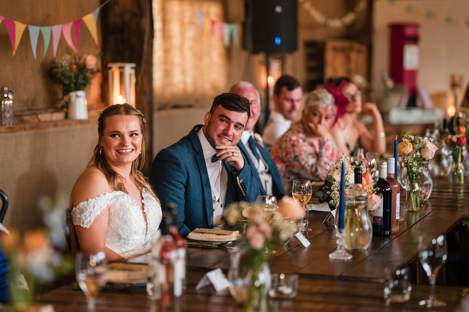 Zara Davis Wedding Photography Moor Farm Moreton Valance Gloucestershire Cotswolds couples reactions