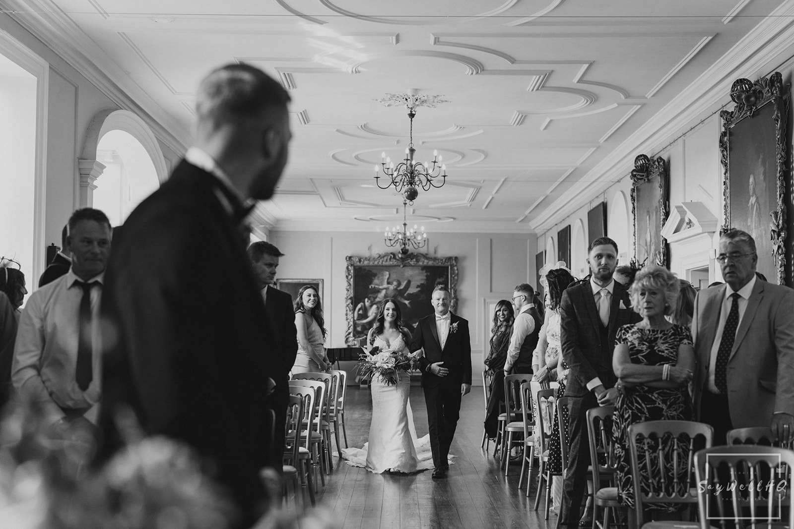 Documentary Wedding Photography Portfolio - bride and her dad walking down the aisle