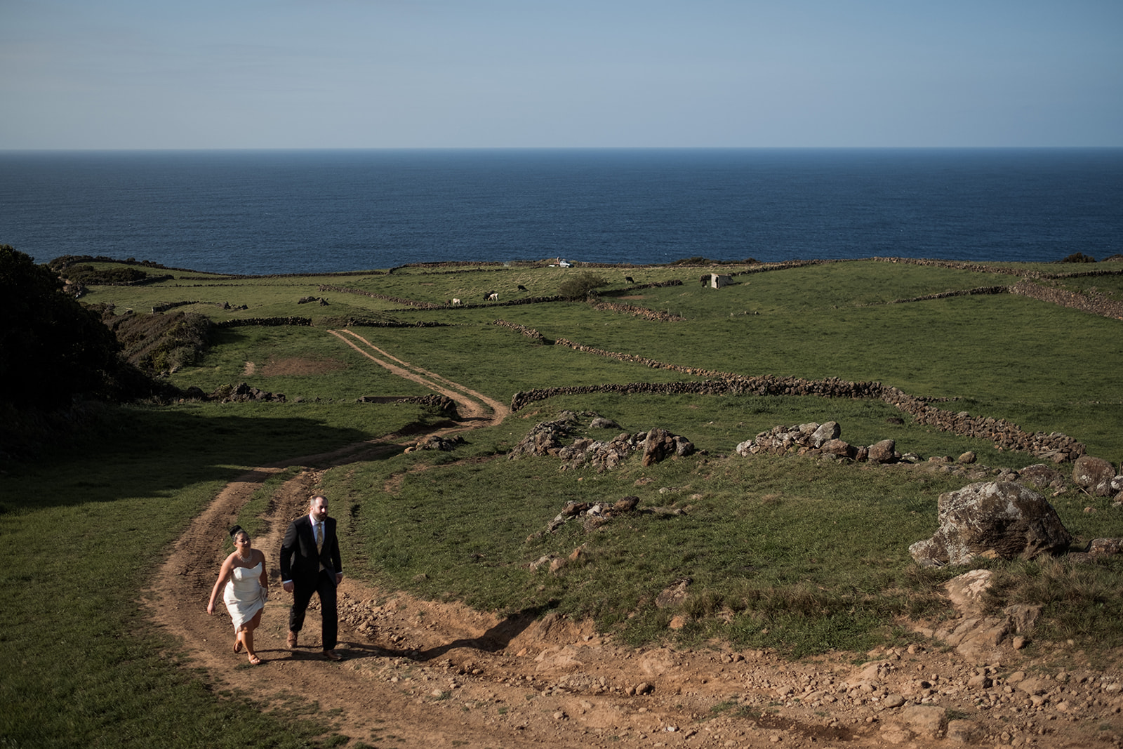 Azores picturesque wedding scenery