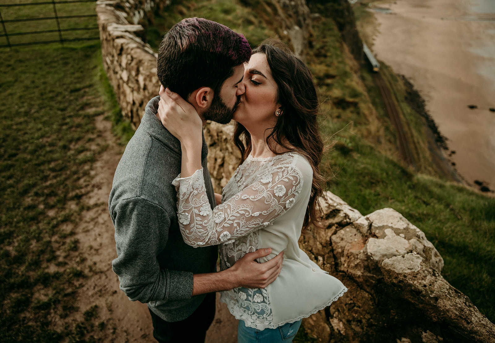Discover Northern Ireland, Wild Atlantic Way pre wedding photoshoot 