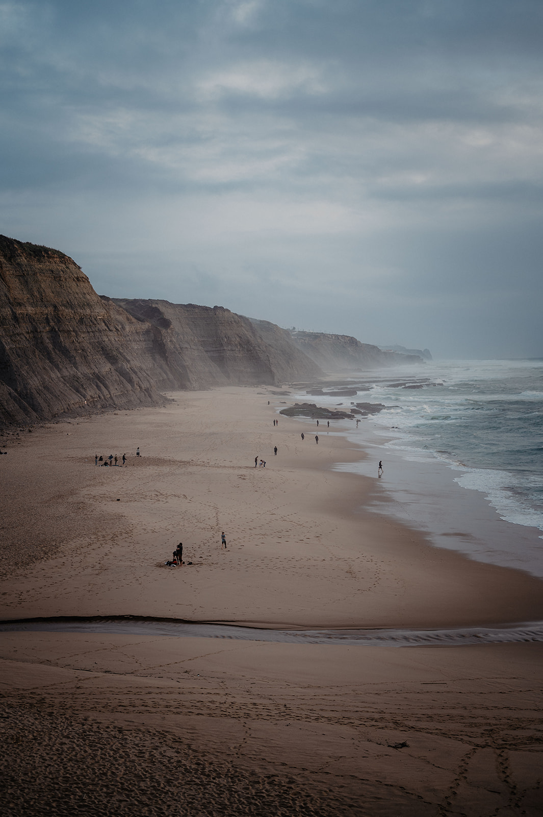 Landschaftsaufnahme vom Strand in Portugal