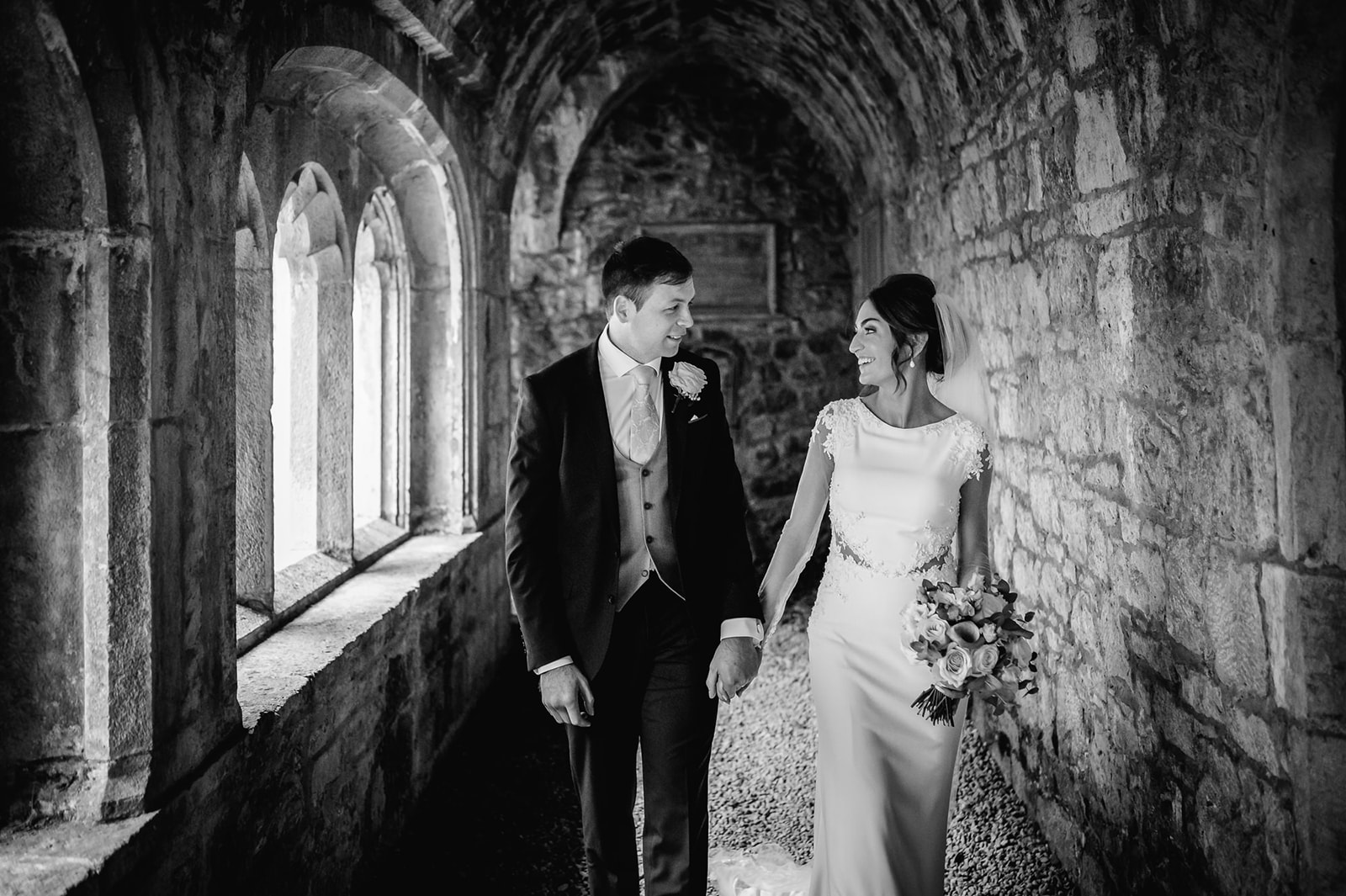 Wedding photography in abbey