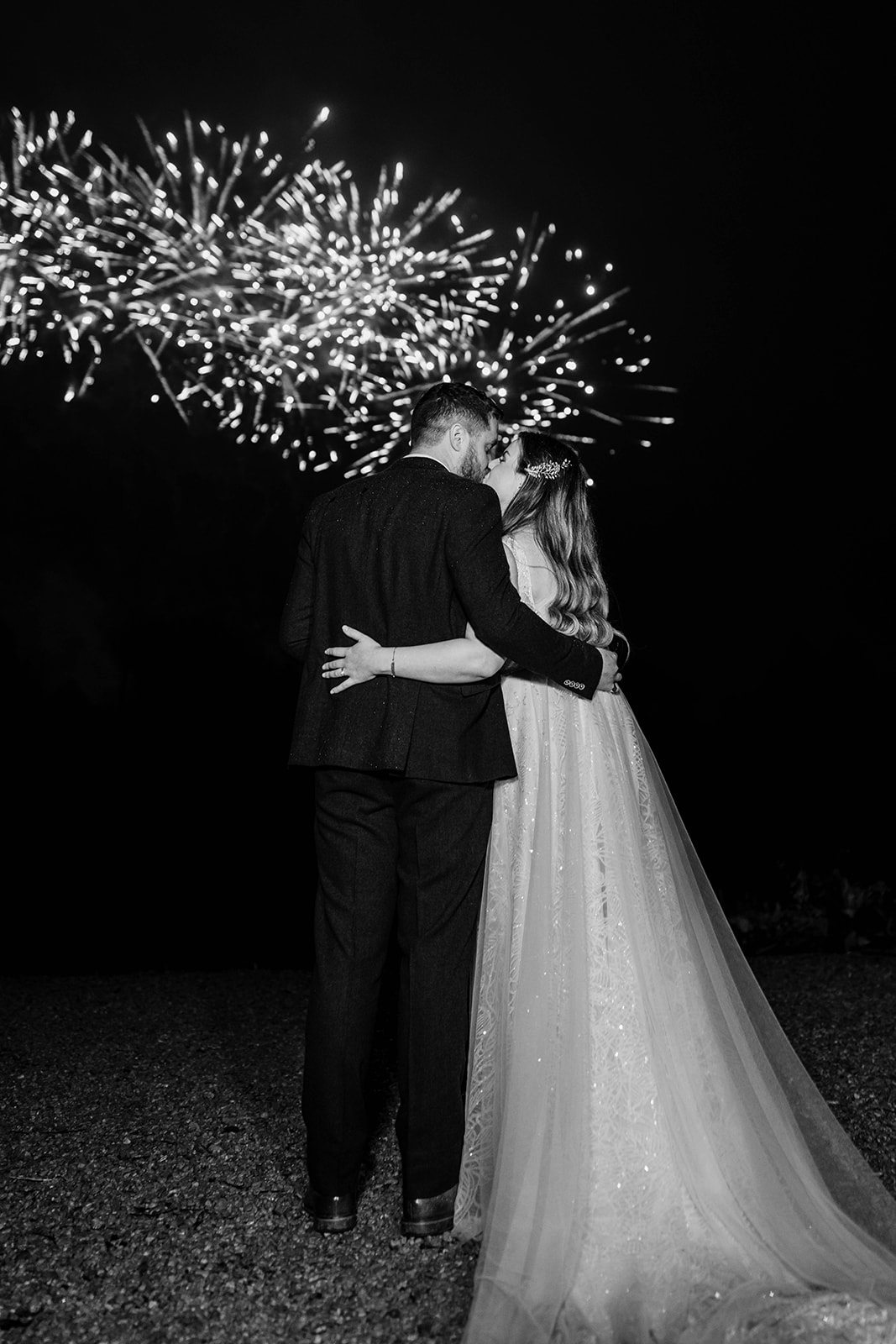 firework black and white Matara Wedding Zara Davis Photography Cotswolds Gloucestershire Cheltenham Stroud