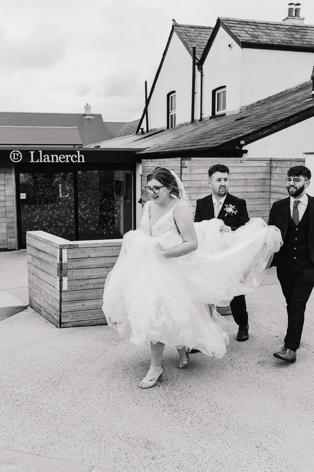 Candid wedding photography at Llanerch Vineyard