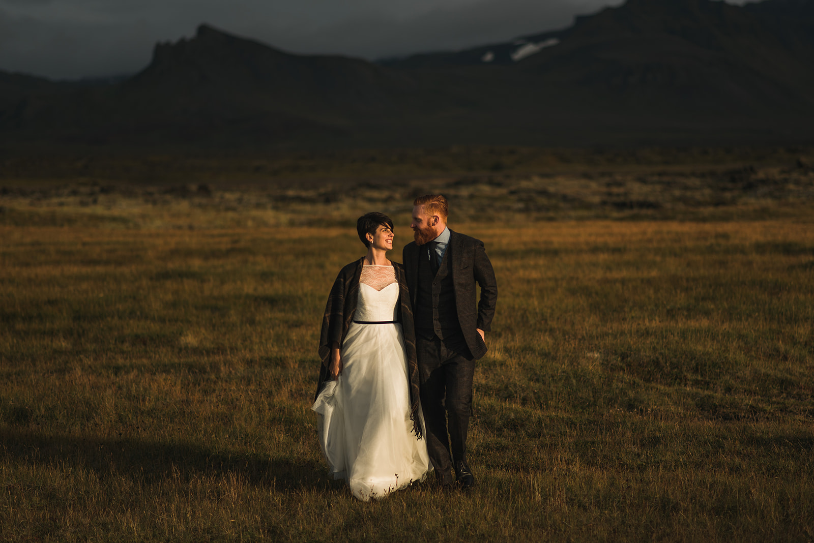 wedding photos at Snæfellsnes