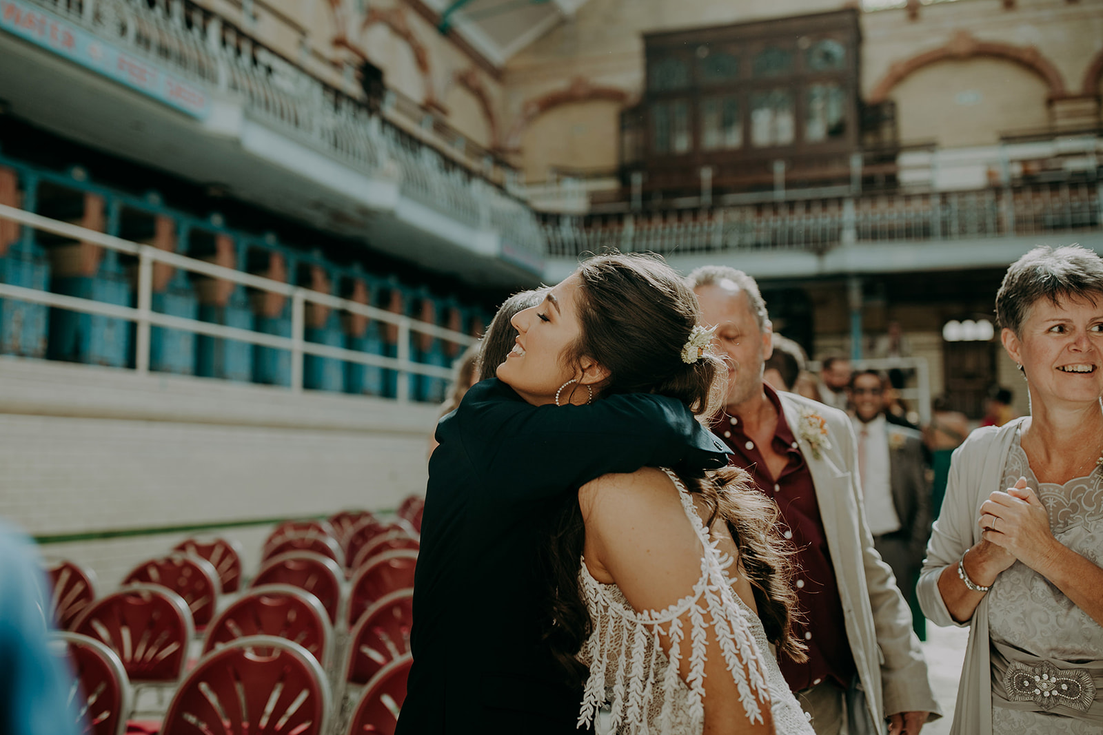 Alternative victoria baths wedding with bride in grace loves lace