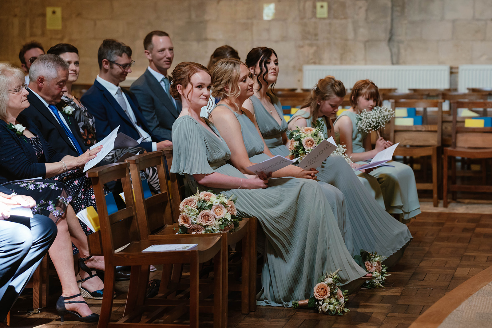 Dumbleton Hall Zara Davis Wedding Photography Worcestershire Gloucestershire Cotswolds bridesmaid in bishops cleeve