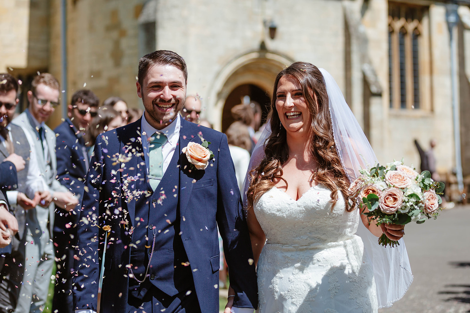 Dumbleton Hall Zara Davis Wedding Photography Worcestershire Gloucestershire Cotswolds confetti closeup