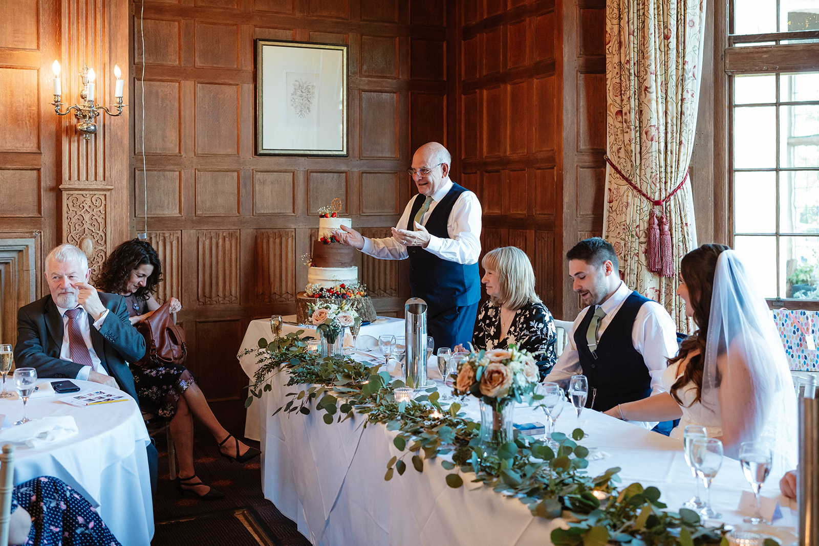 Dumbleton Hall Zara Davis Wedding Photography Worcestershire Gloucestershire Cotswolds father of bride speech