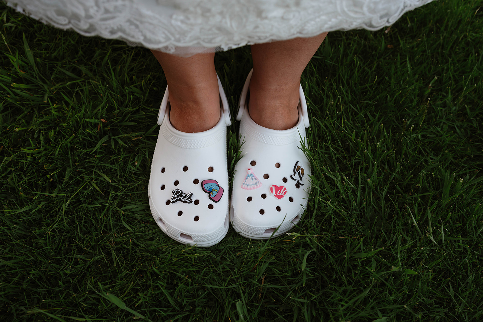 Dumbleton Hall Zara Davis Wedding Photography Worcestershire Gloucestershire Cotswolds bridal crocs shoes