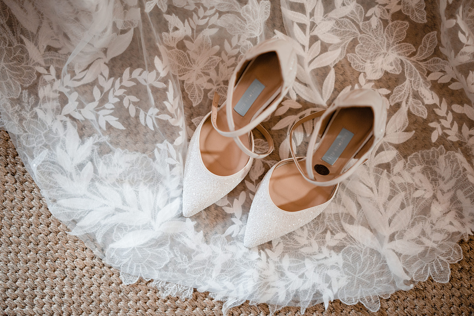 Charlotte mills wedding shoes at neidpath castle