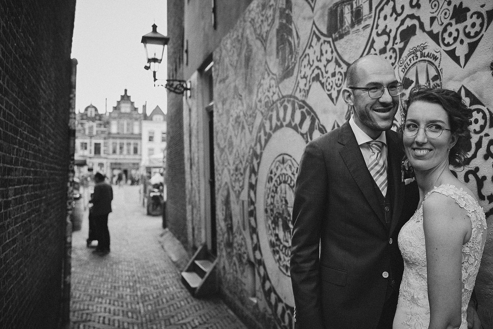 bruidsfotografie Delft centrum - trouwshoot - Burgersdijk, de Lier
