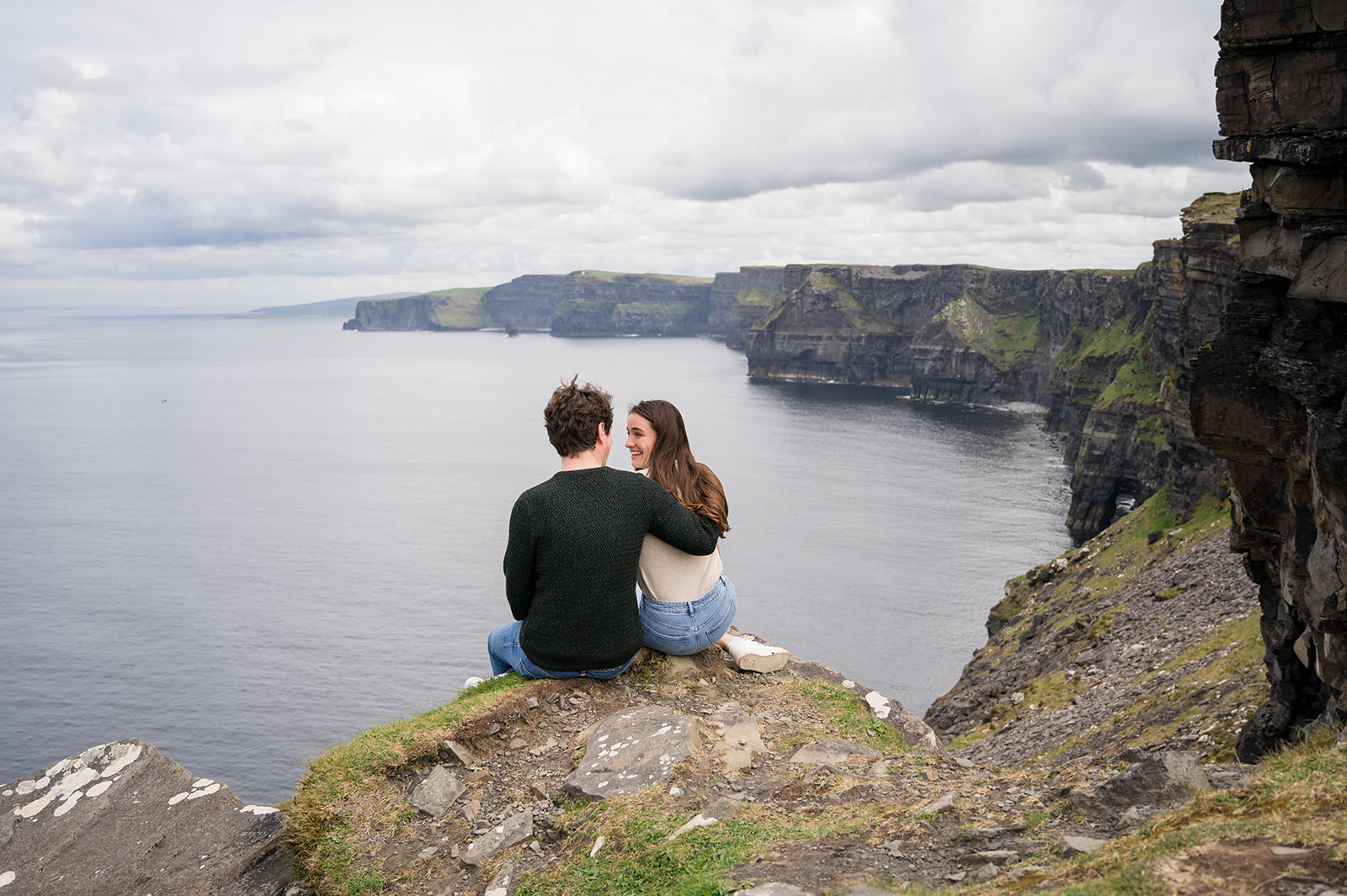 Couple on Cliffs of Moher