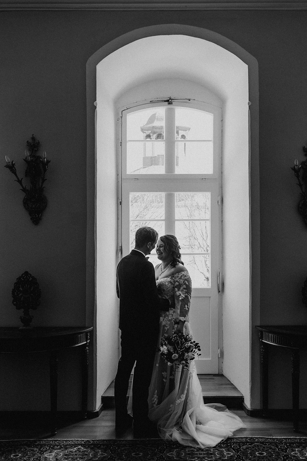 Brautpaar Paarshooting Schloss Hochzeit