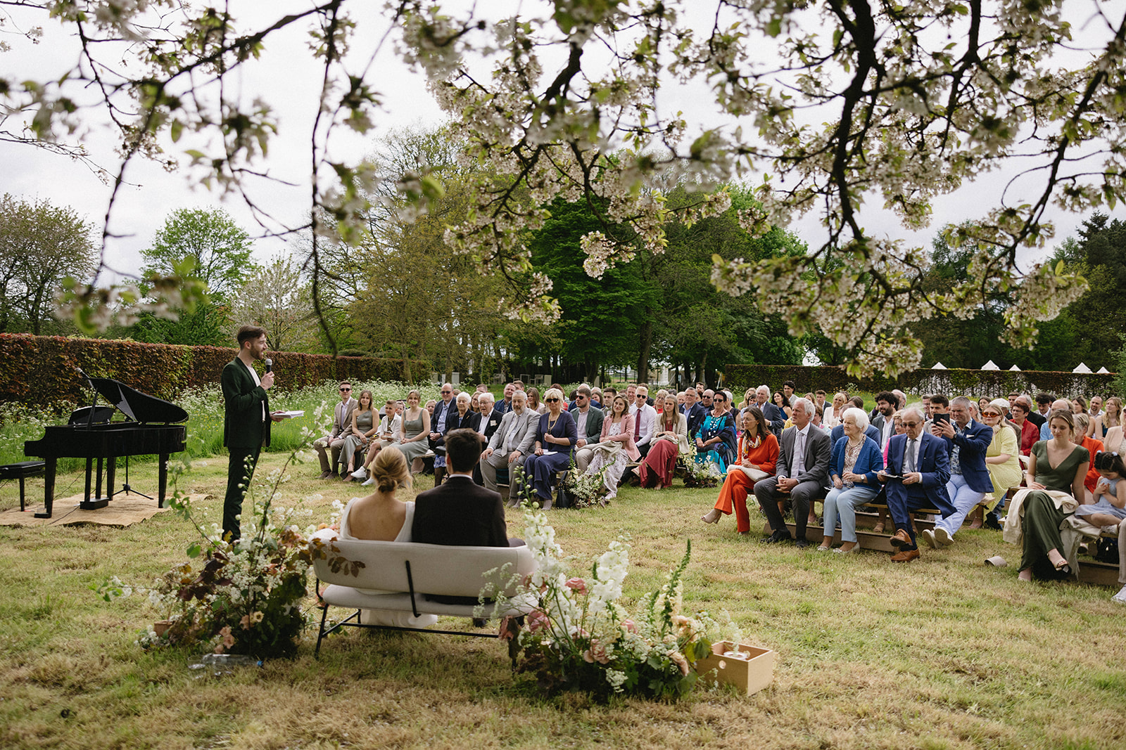 Intimate wedding ceremony filled with love and joy