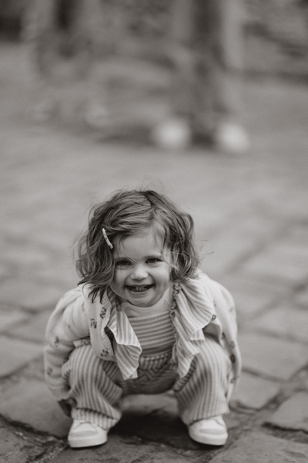 Portrait d'une petite fille lors d'une séance photo à Angers.
