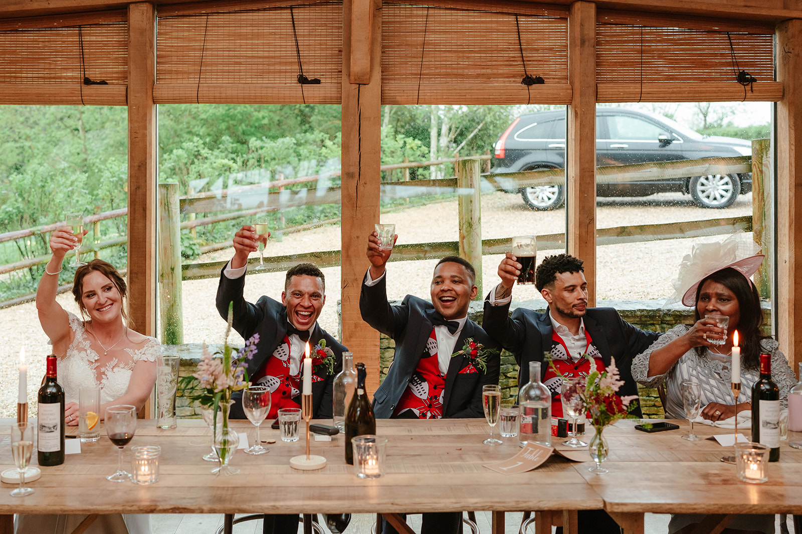 top table giving a toast
