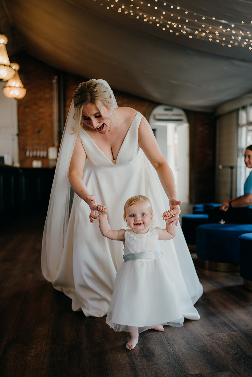 Bride and her daughter