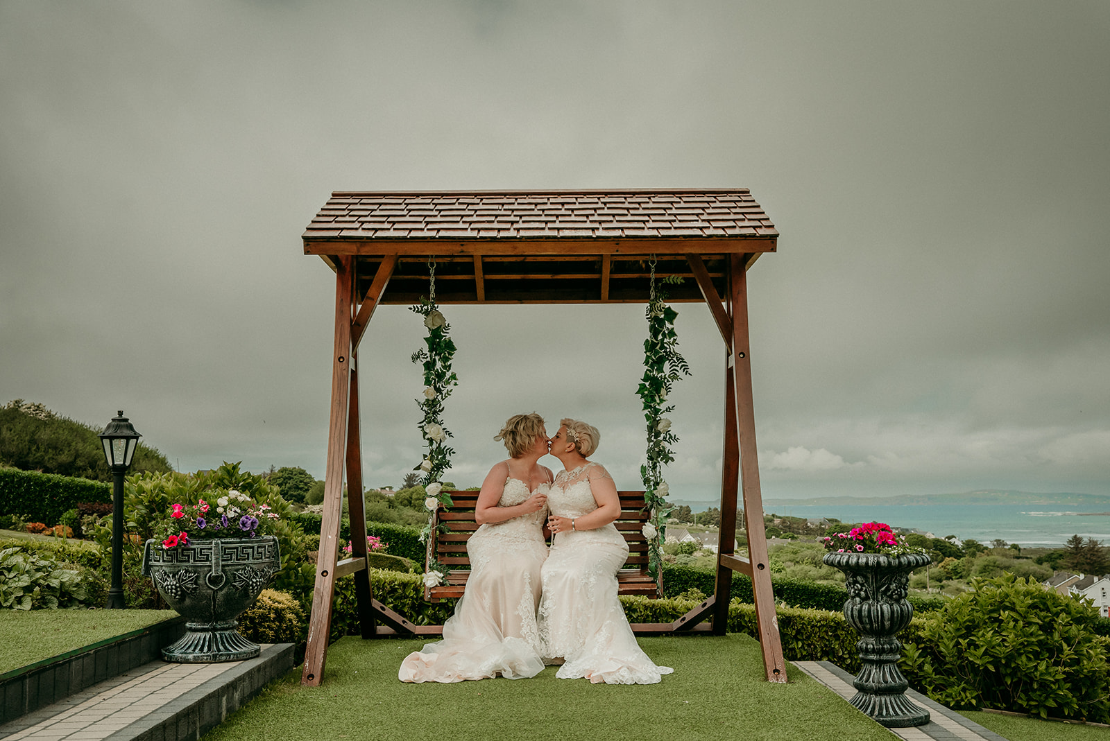 Eden and Calley's Ballyliffin Lodge in Donegal wedding 
