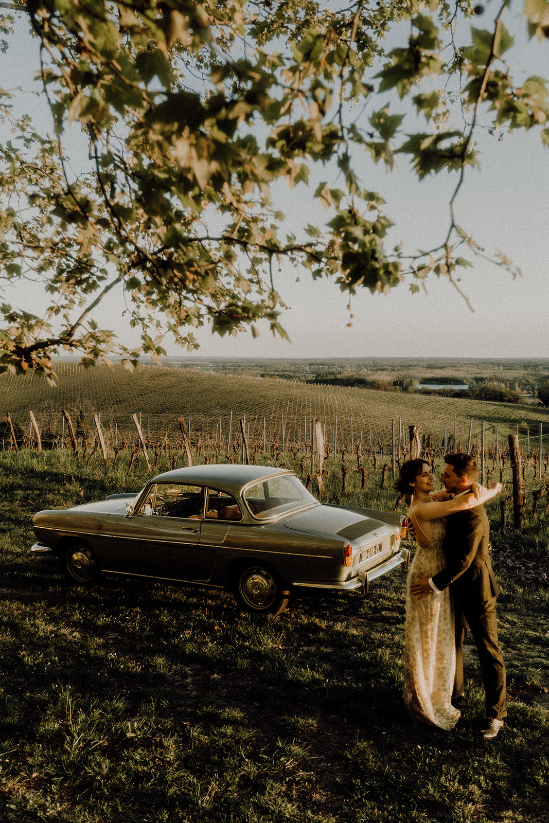 Photos romantique dans les vignes