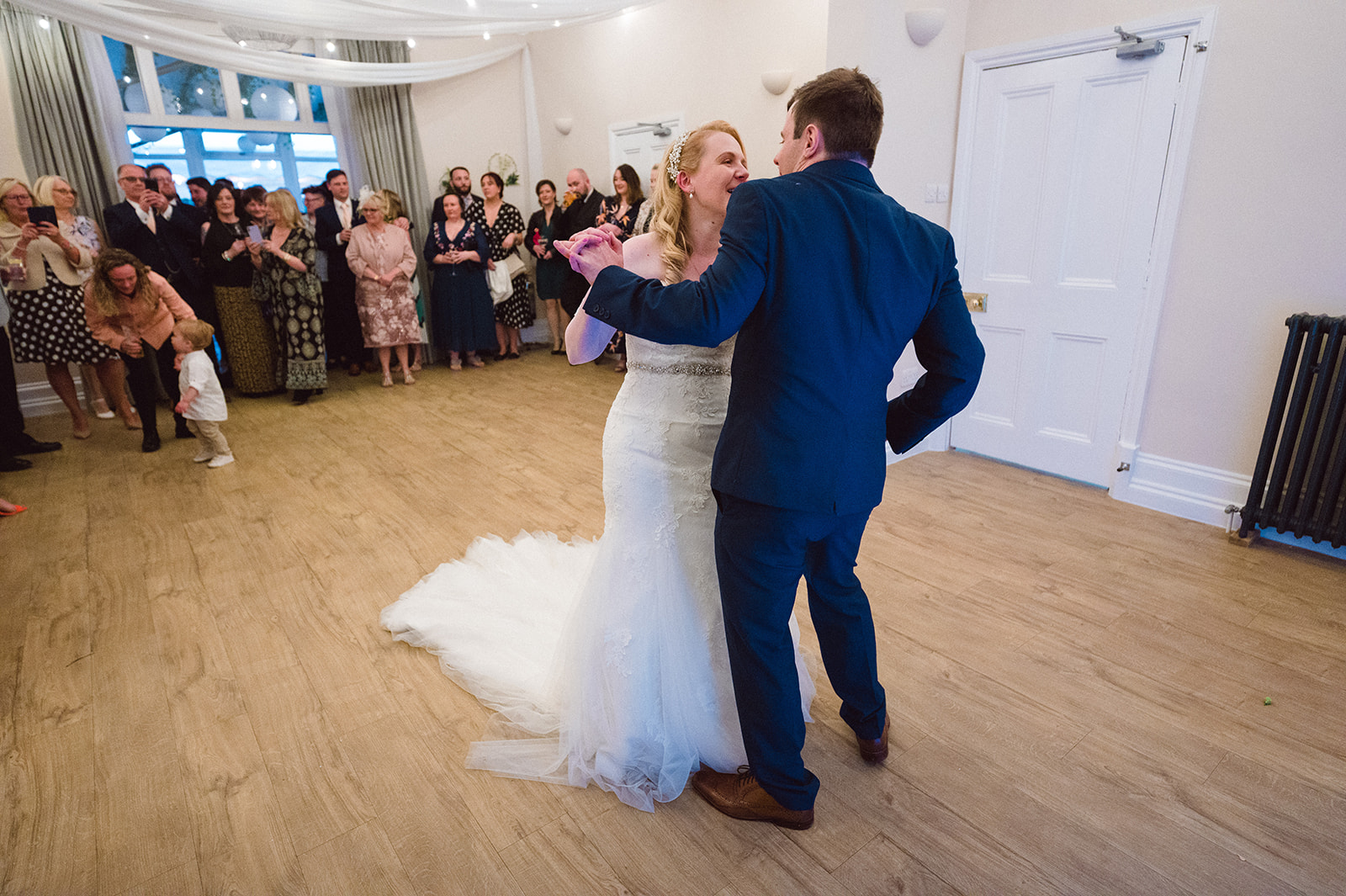 Memorable first dance as Lewis and Sarah celebrate their love at The Old Rectory, Berkshire.