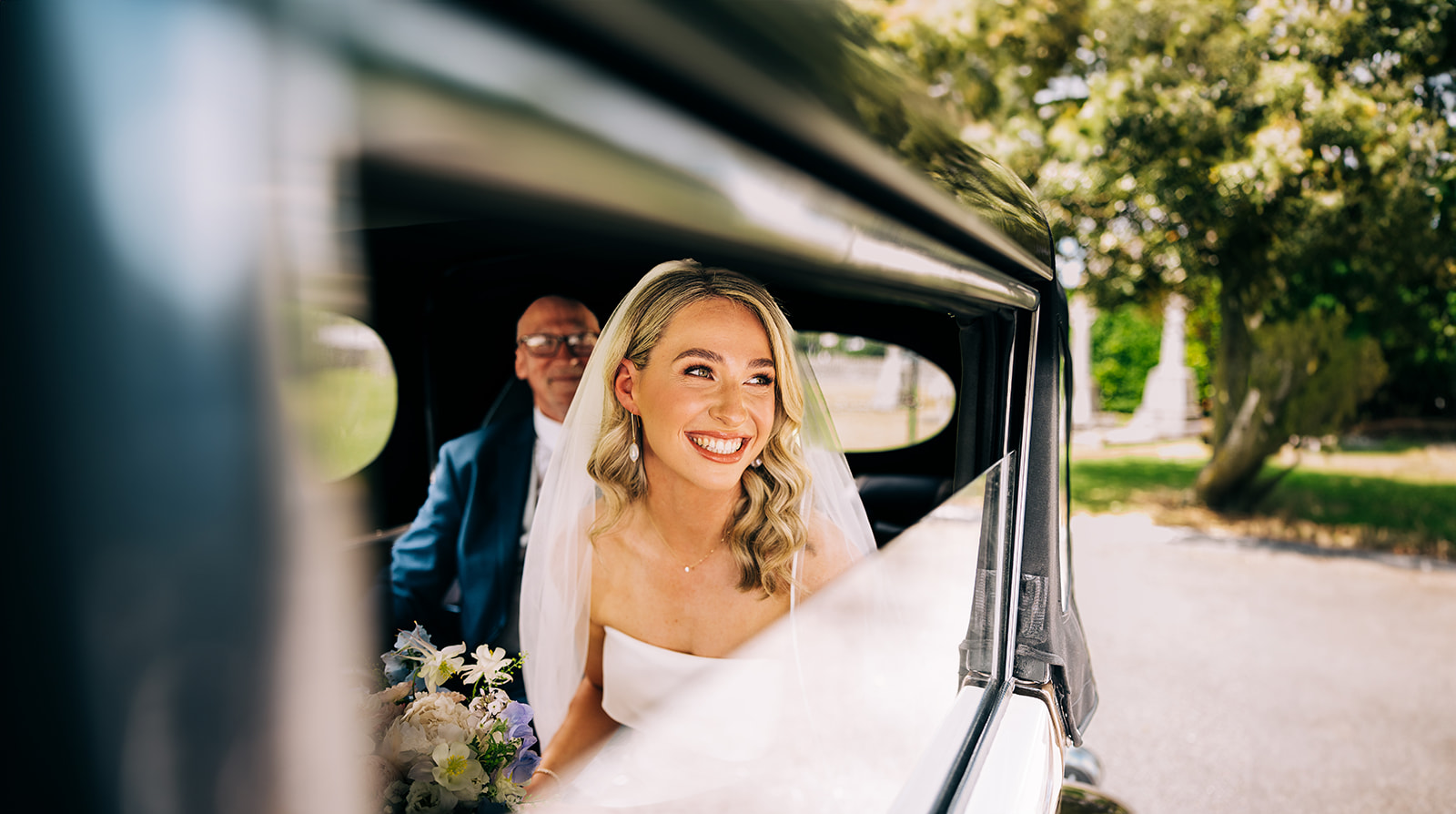 Orlaith arrive at the church to wed her best friend