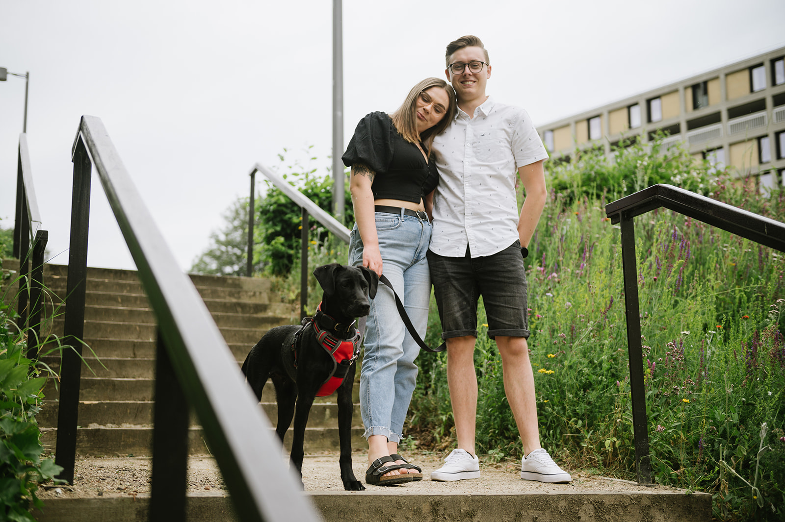 Relaxed Park Hill Sheffield engagement photos