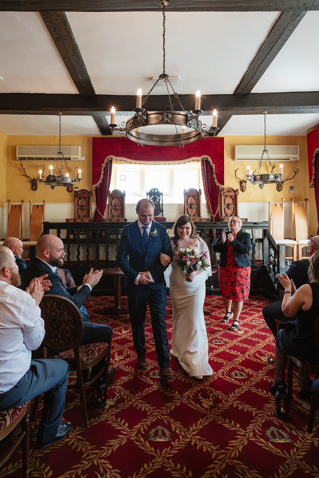 exit ceremony Speech house Hotel Zara Davis Wedding Photography Gloucestershire Forest of Dean Herefordshire Hereford