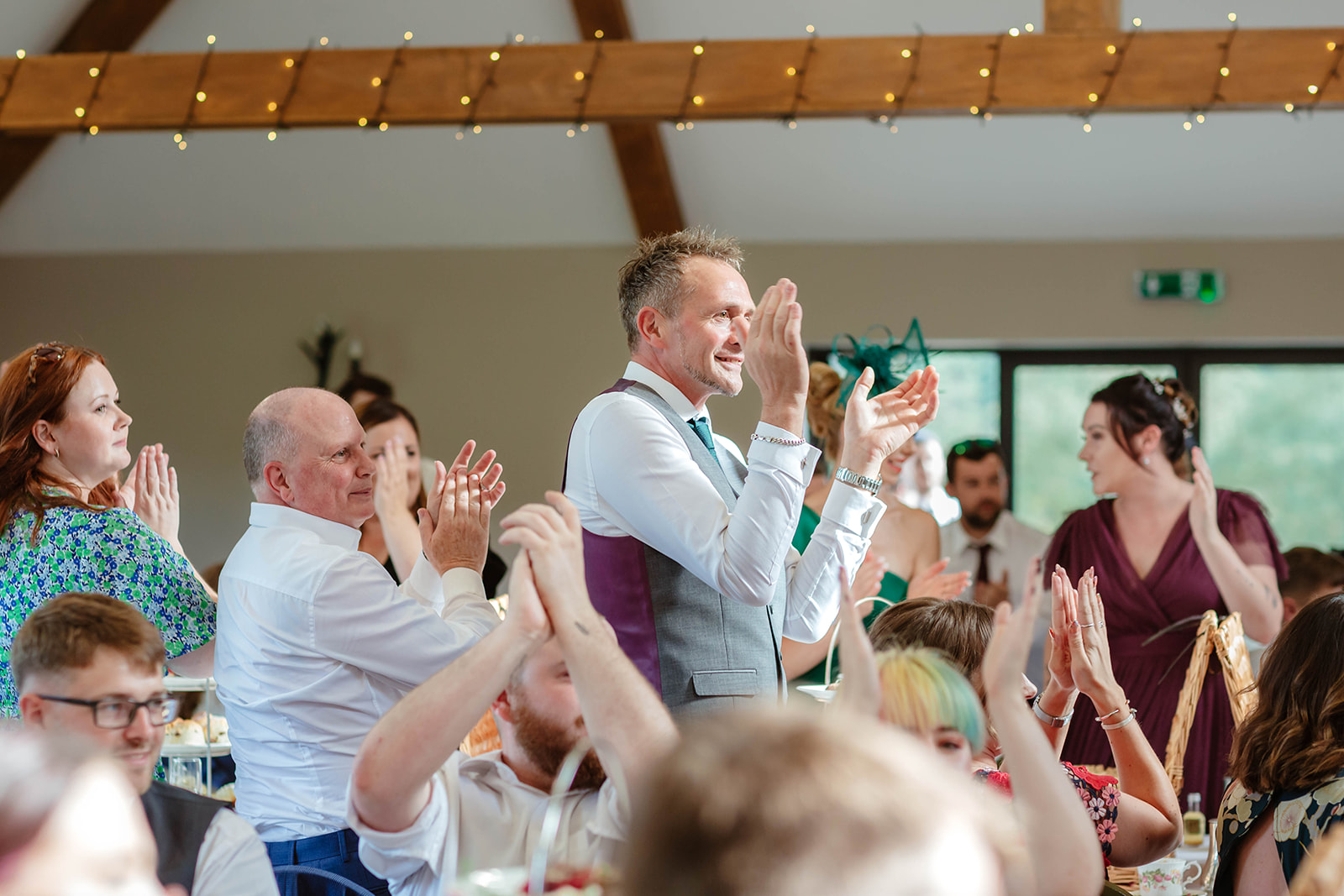 clapping The Speech house Hotel Zara Davis Wedding Photography Gloucestershire Forest of Dean Herefordshire Hereford