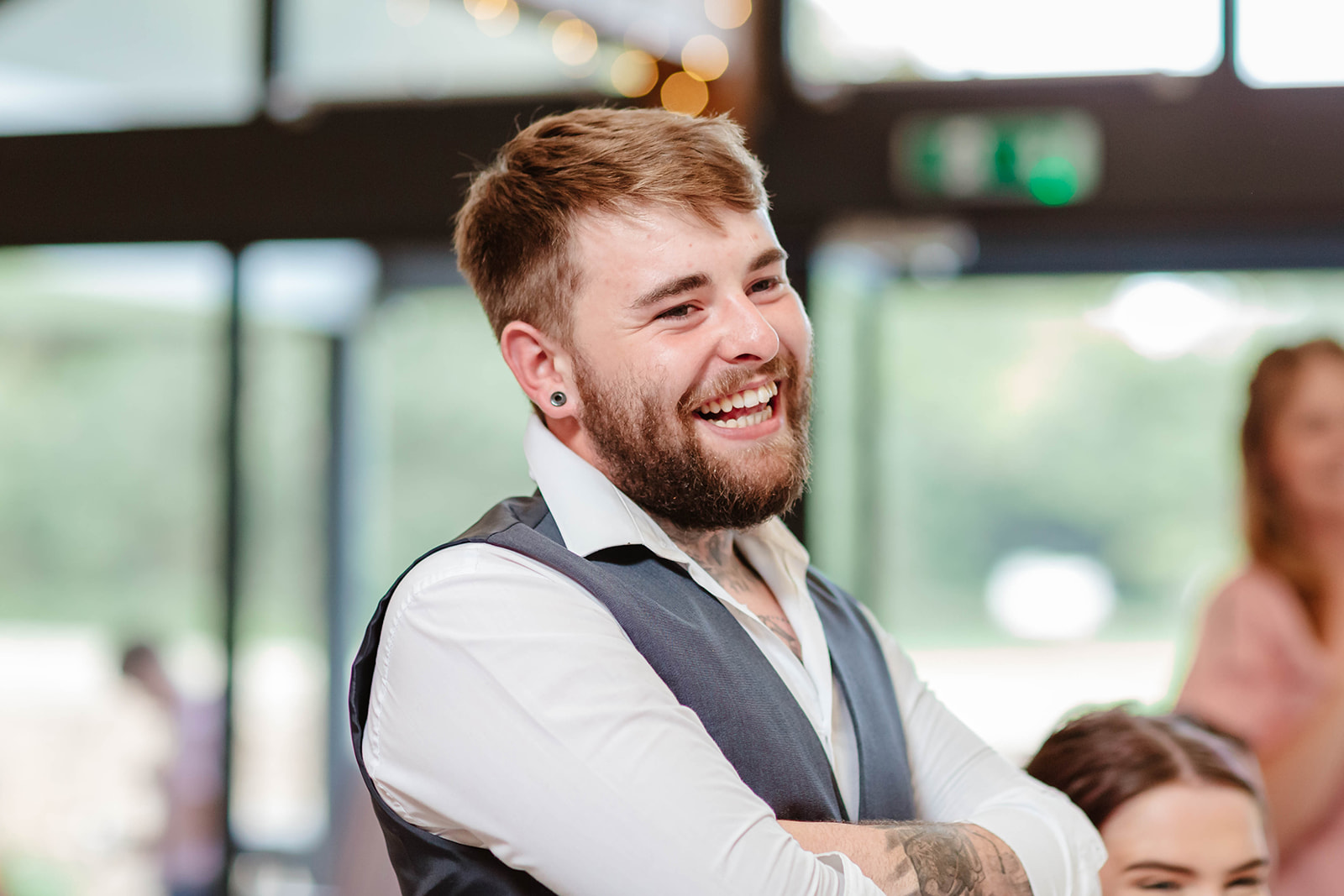 laughing The Speech house Hotel Zara Davis Wedding Photography Gloucestershire Forest of Dean Herefordshire Hereford