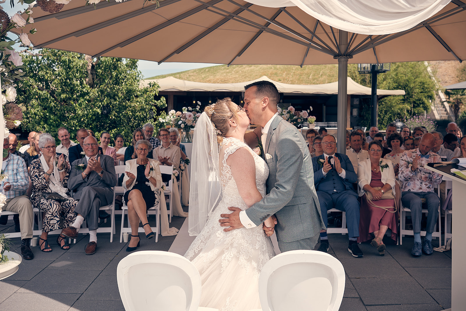 trouwfotograaf Stefan Segers, trouwshoot, Fort Beemster - trouwceremonie
