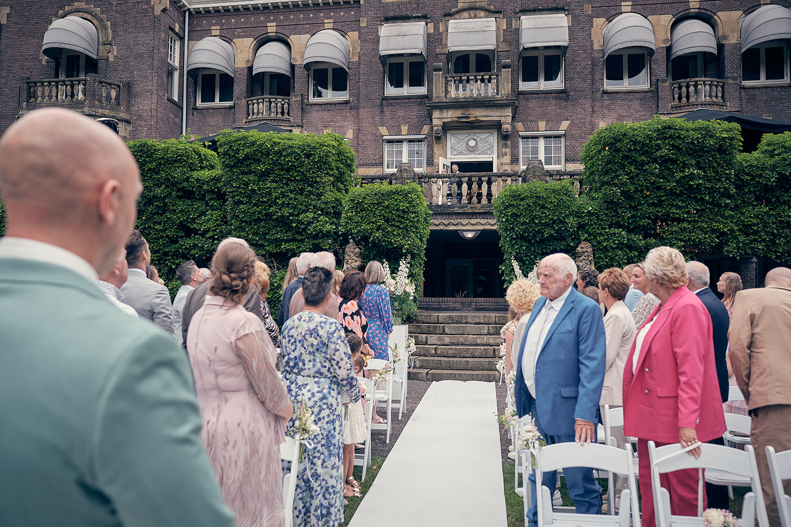 Trouwfotograaf Kasteel Hooge Vuursche in Baarn - De bruidsfotografie van Dennis en Kim - ceremonie