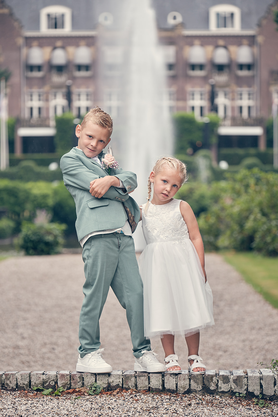Trouwfotograaf Kasteel Hooge Vuursche in Baarn - De bruidsfotografie van Dennis en Kim - fotoshoot