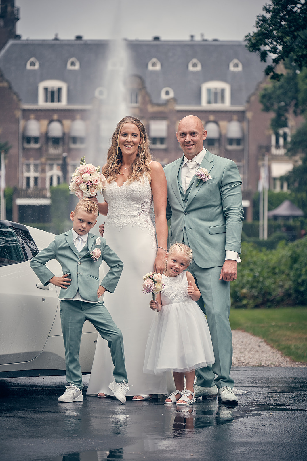 Trouwfotograaf Kasteel Hooge Vuursche in Baarn - De bruidsfotografie van Dennis en Kim - fotoshoot