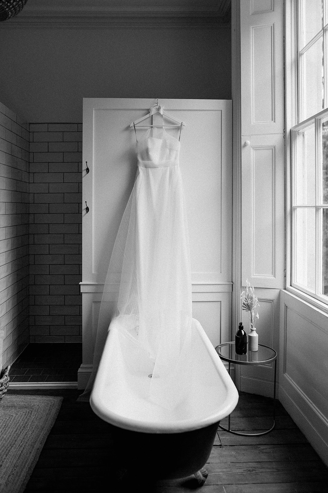 wedding dress at aswarby rectory