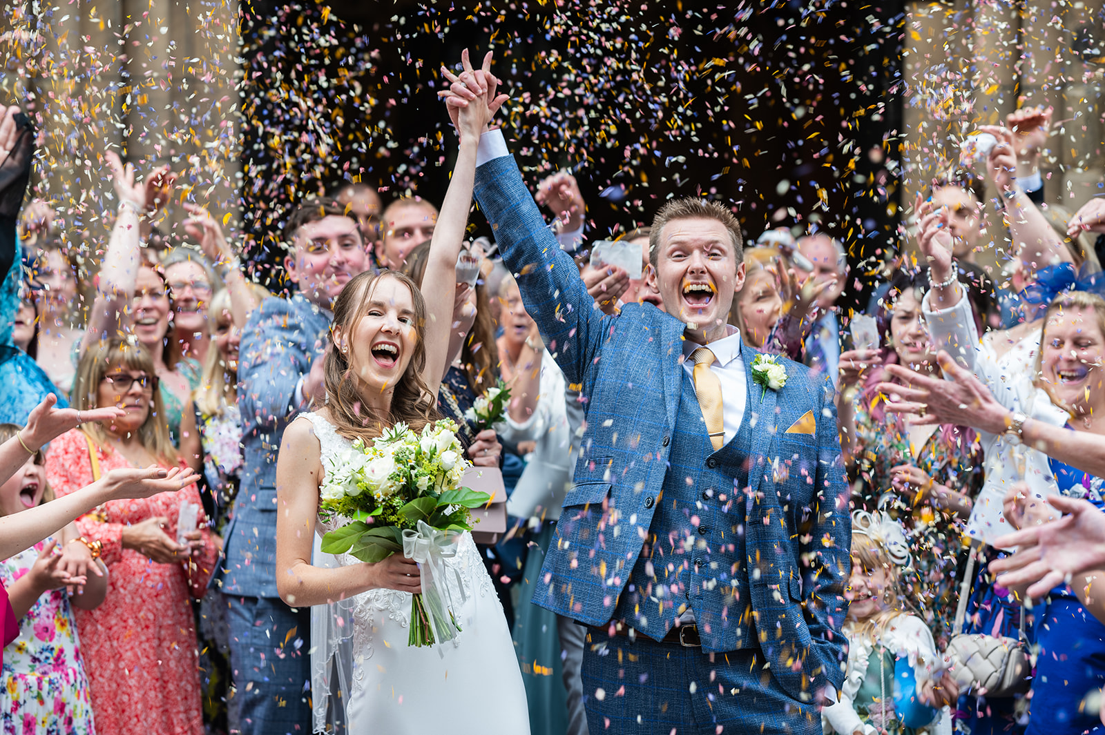 Confetti at St Michael with St Mary's Church Wedding, Melbourne