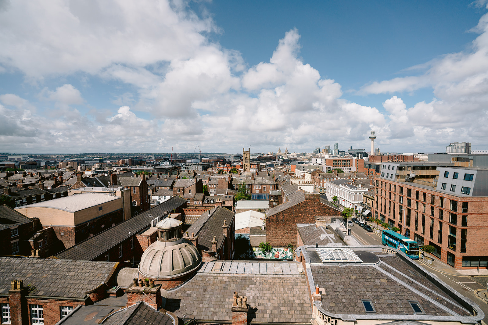 view of the city of liverpool