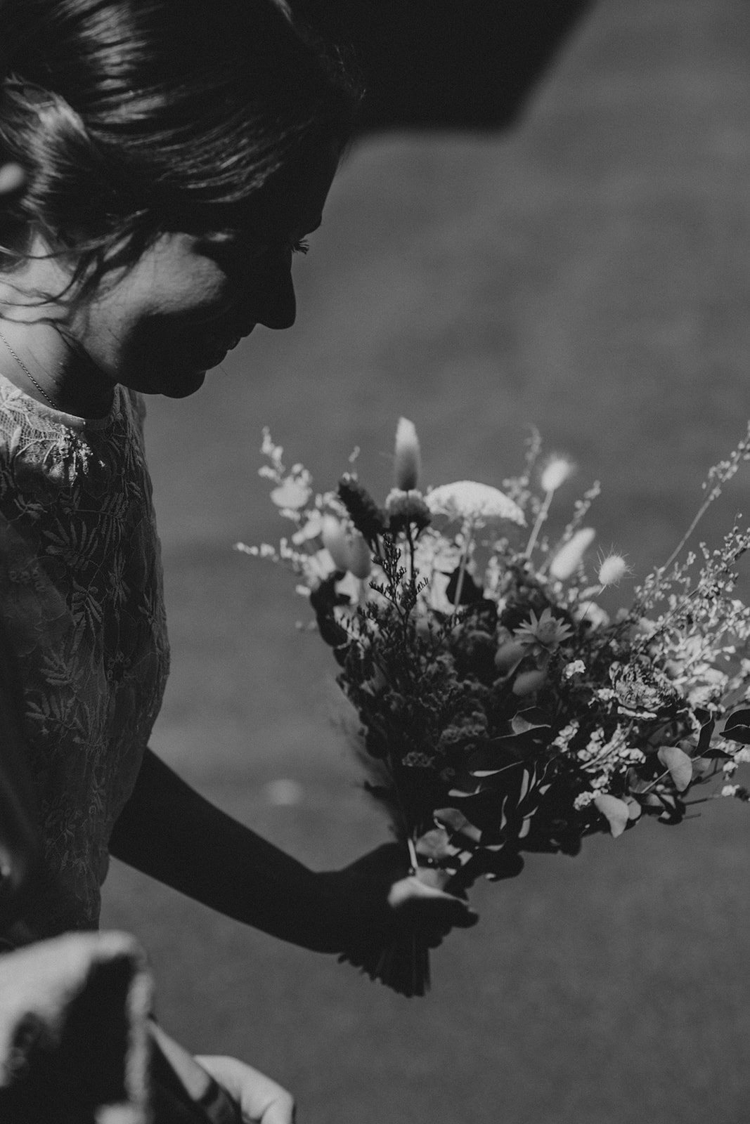bouquet de fleurs mariage noir et blanc mariage chamaliéres et Clermont-Ferrand